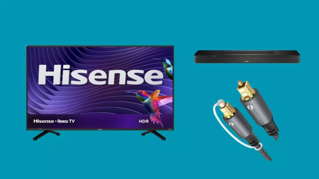 How to Connect the Soundbar to Hisense TV With an Optical Cable - Home  Connect X